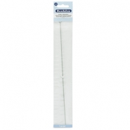Rijgnaald 27cm/&Oslash;0.78mm Beadalon voor elastiek rijgdraad Zilver