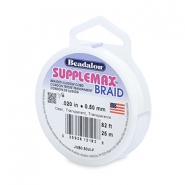 Rijgdraad Beadalon Supplemax braided 0.50mm 25meter Clear