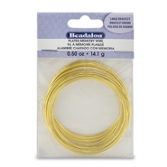 Memory wire large bracelet size Beadalon Goud