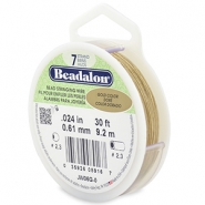 7 draads rijgdraad 0.61mm Beadalon Gold