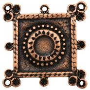 Metaal bedels TQ vierkant met setting voor Swarovski PP32 Koper (nikkelvrij)