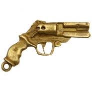 Metaal bedels TQ revolver Antiek brons (nikkelvrij)