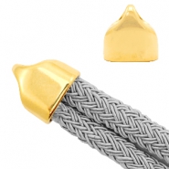 Metaal eindkapjes DQ &Oslash;20x10mm Goud (nikkelvrij)