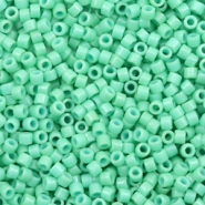 Miyuki kralen 11/0 delica's Duracoat opaque dyed sea opal green