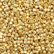 Miyuki kralen 11/0 delica's Duracoat galvanized gold