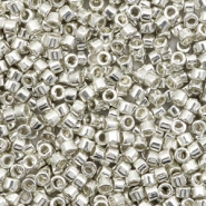 Miyuki kralen 11/0 delica's Galvanized silver
