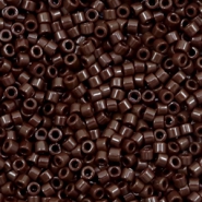 Miyuki kralen 11/0 delica's Opaque chocolate brown