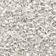 Miyuki kralen 11/0 delica's Bright sterling plated silver