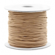 Gekleurd elastiek 0.8mm Taupe brown