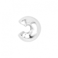 Knijpkraal verbergers 3mm Beadalon Zilver
