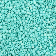 Miyuki kralen 11/0 delica's Opaque matte AB turquoise green DB-878