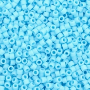 Miyuki kralen 11/0 delica's Opaque matte turquoise blue DB-755