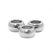 Kralen van Stainless steel Roestvrij staal 2mm (RVS) Zilver 