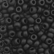 Miyuki 6/0 rocailles Matte black 6-401f