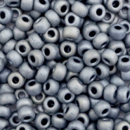Miyuki 6/0 rocailles Metallic matte silver gray 6-2002