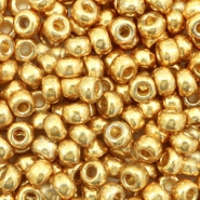 Miyuki 6/0 rocailles Duracoat galvanized gold 6-4202