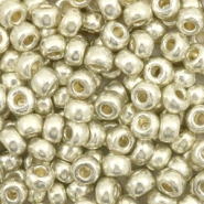 Miyuki 6/0 rocailles Duracoat galvanized silver 6-4201