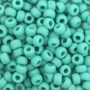 Miyuki 6/0 rocailles Opaque matte turquoise green 6-412f