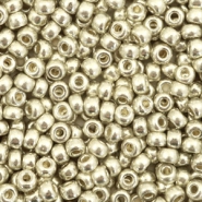 Miyuki 8/0 rocailles Duracoat galvanized silver 8-4201