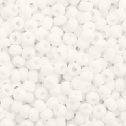 Miyuki 8/0 rocailles Opaque matte white 8-402f