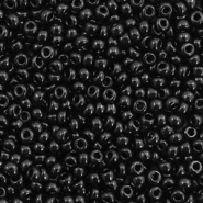 Miyuki 11/0 rocailles Opaque black 11-401
