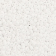 Miyuki 11/0 rocailles Matte white 11-402f