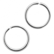 Benodigdheden van Stainless steel Roestvrij staal (RVS) buigringen 6mm Antiek zilver