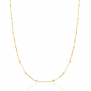 Kettingen van Stainless steel Roestvrij staal (RVS) ball Gold