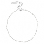 Enkelbandje (RVS) ball Silver