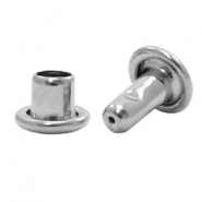 Metaal onderdelen DQ Snap Rivets Antiek zilver