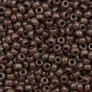 Miyuki 8/0 rocailles Opaque chocolate brown 8-409