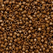 Miyuki kralen 11/0 delica's Duracoat opaque dyed cognac brown DB-2142