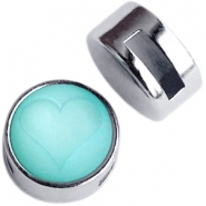 Cuoio armbanden Polaris Setting Cuoio leer 8 mm voor 12 mm cabochon
