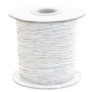 Gekleurd elastiek 1mm Off white