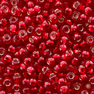 Miyuki 8/0 rocailles Silverlined ruby 8-11