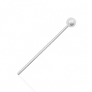 Onderdelen 925 zilver nietstiften 20mm Zilver