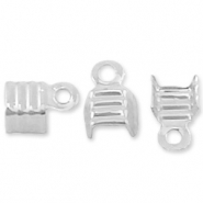 Onderdelen 925 zilver veterklemmen 3mm Zilver