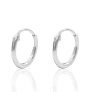 Onderdelen 925 zilver creolen 10mm Zilver