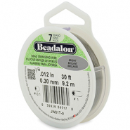 7 draads rijgdraad 0.30mm Bright Stainless Steel