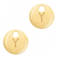 Basic quality metaal bedel initial Y Goud (nikkelvrij)