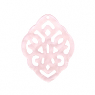 Hangers van resin ruit barok Powder pink