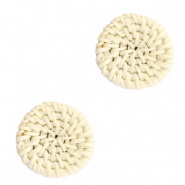 Geweven rotan hangers 20mm Natural beige
