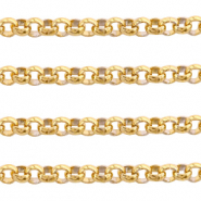 Benodigdheden van Stainless steel Roestvrij staal (RVS) jasseron 3mm Goud