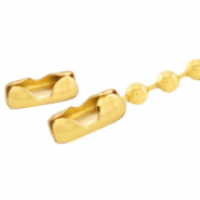 Benodigdheden van Stainless steel Roestvrij staal (RVS) slotje voor ball chain 1.4mm Goud