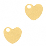 Bedels van Stainless steel Roestvrij staal (RVS) hart Goud