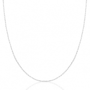 Kettingen van Stainless steel Roestvrij staal (RVS) Mix&Match Zilver