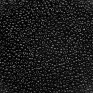 Miyuki 15/0 rocailles Opaque black 15-401