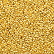 Miyuki 15/0 rocailles Duracoat galvanized gold 15-4202