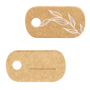 Kaartjes voor sieraden Floral Brown