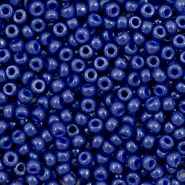Miyuki 8/0 rocailles Duracoat opaque dyed navy blue 8-4493
